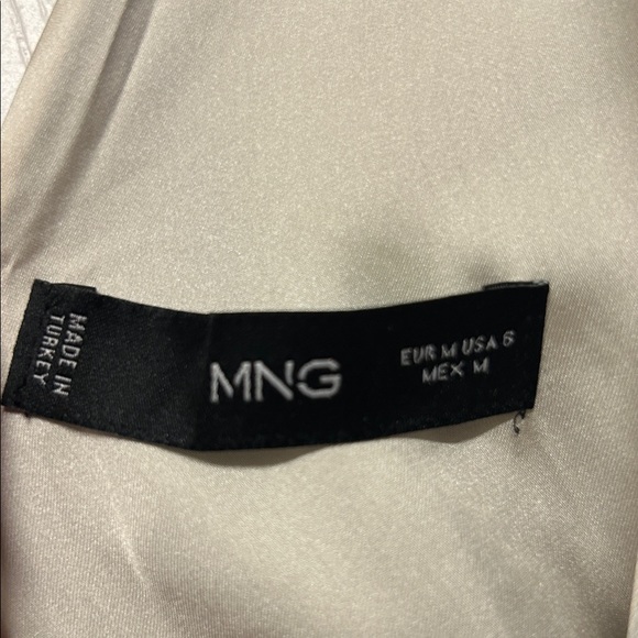 Gradient Satin V-Neck Dress - Blue/White - Picture 8 of 8